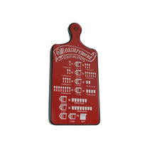 Vintage Measurement Conversion Chart Cutting Board Shape Metal Wall Hanging - $27.77+