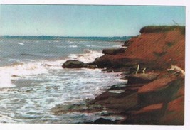 Prince Edward Island PEI Postcard Rich Red Soil &amp; Surf On The Shores - £2.27 GBP