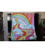 Flower Power (new) 70&#39;S WALL TAPESTRY - 38&quot; L X 29&quot; W COMES W/ CLIP HANGERS - £16.39 GBP