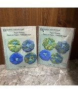 Poetic Wanderlust Set Of 8 Total Paper Flowers For Crafting Craft Book - $27.22 CAD