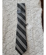 Nautica Men&#39;s Neck Tie Tie Gray WBlack&amp;White Stripe NWT  - $296.01 MXN