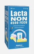 Lacta non 4500 FCCU (lactase enzyme), 90 tablets Lactose intolerance - £26.04 GBP