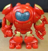 Marvel Super Hero Squad Iron Man Hulk Buster Armor W/ Spinning Fist Action Toy - £7.02 GBP