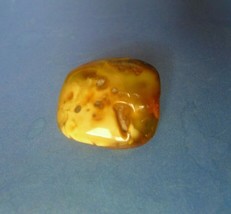 p2 Jewelry Honey Yellow Butterscotch Natural Baltic Amber gem Brooch Pin 5g - £31.45 GBP