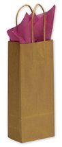 EGP Kraft Paper Shoppers Wine 5 1/4 x 3 1/4 x 13 (Kraft-8), 250 Bags - $136.95+