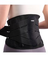 YAHA Back Brace Lower Back Support with Lumbar Pad 5 Stays Black Size XXL - $513.92 MXN