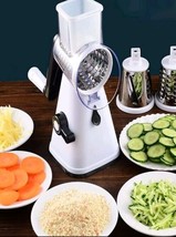 Rotary Cheese Grater -Manual Vegetable Slicer with Stainless Steel Grater 3 in 1 - £16.81 GBP