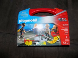 Fire Rescue Carry Case Playmobil City Action New - £20.42 GBP