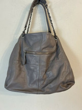 Women&#39;s Grey Franklin Covey Shoulder Bag. Leather. 14.5 Ins. X 13 Ins. X 6 Ins. - £32.32 GBP