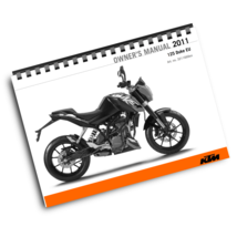 KTM 2011 - 125 DUKE  - OWNERS MANUAL USER GUIDE - $49.99