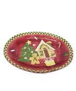 Laurie Gates Christmas Gingerbread Treat 20&quot; Oval Platter Large Turkey P... - €33,93 EUR