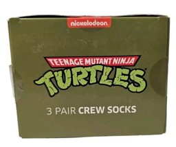 Teenage Mutant Ninja Turtles Men&#39;s 3-Pack of Crew Socks Sock Size 10-13 - $10.88