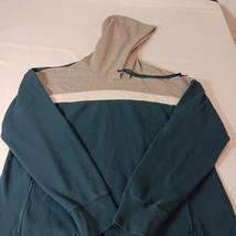 BCG Men's Green & Gray Pullover Long Sleeve Hoodie Sweatshirt Pockets Size XL  image 7