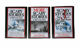 Scary Stories to Tell in the Dark  Book Set 1 2 3 By Alvin Schwartz KIDS 1981-91 - £15.74 GBP