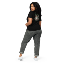 Women’s High-Waisted T-Shirt – Safety 3rd (Back Print) Black - $49.99