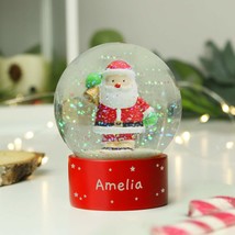 Personalised Name Santa Snow Globe - Christmas Globe - Christmas Gift Fo... - $15.99