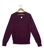 Banana Republic Sweater Mens Large Purple Silk Cashmere V Neck Pullover ... - €38,21 EUR