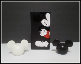 NEW RARE Pottery Barn Disney Mickey Mouse Shaped Salt &amp; Pepper Shakers - £23.97 GBP