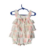 FAO Glam Floral Spring Romper Dress Ruffles Tiered Shorts 1 Piece Outfit... - £10.08 GBP