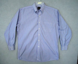 Jos A Bank Executive Collection Men&#39;s Dress Shirt Long Sleeve Blue Strip... - £10.41 GBP