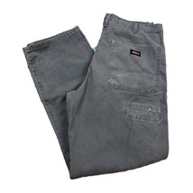 Vintage Dickies Carpenter Workwear Pants Gray Canvas Baggy 34x30 Utility... - £27.37 GBP