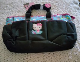 New Hello Kitty Sanrio Diaper Bag Baby 6 Pocket Changing Tote Shoulder Blue - £35.03 GBP