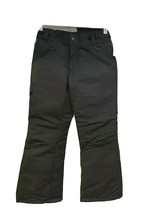 Athletech Youth Black Snow Ski Pants Medium 7/8 Water Resistant Insulate... - $19.79