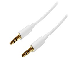 StarTech.com MU1MMMSWH 3.3 ft [1 m] 3.5mm Stereo Audio Cable - Male to Male - £30.19 GBP