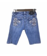 Miss Me Denim Shorts Womens 28 JP5005 Cropped Light Wash Low Rise - $626.72 MXN