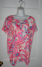 NWT LILLY PULITZER COCONUT FLITTING ABOUT SCOOP ETTA TOP XXL - $1,008.74 MXN