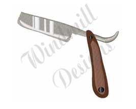 Barber Straight Razor - Machine Embroidery Design - $3.49