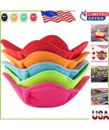 Colorful Bowl Holders Set: Microwave-Safe &amp; Heat-Resistant for Easy Dining - $738.34 MXN