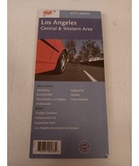 AAA Folded Map City Series Los Angeles Central &amp; Western Area 2002 Edition  - £11.98 GBP