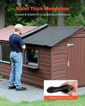 VEVOR 20 x 25 ft Roll Roofing 45 mil EPDM Rubber Roofing for RVs, Roofs, Ponds - $642.49