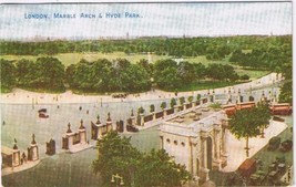 United Kingdom UK Postcard London Marble Arch &amp; Hyde Park Photochrom 1951 - £2.36 GBP
