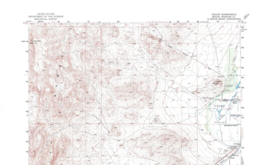 Toulan Quadrangle Nevada 1956 Topo Map USGS 1:62500 Topographic - £17.42 GBP