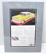 Original Magazine Advertisement 1953 Chevrolet Bel Air 4-Door Sedan - $177.29 MXN