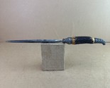 Antique LEE&#39;S Antler Handle Sterling Silver Honing Rod - $27.99