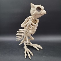 Crazy Bonez Owl Bird Skeleton Halloween Holiday Home Decoration Tilting ... - $27.14 CAD