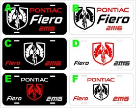 Pontiac Fiero 2m4 2m6 GT license plate frame assorted metal license plate - £7.83 GBP