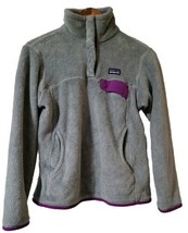 Patagonia Womens Re-Tool Snap-T Fleece Pullover Polartec Gray Small - £12.37 GBP