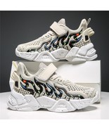 Children&#39;s fashion sports shoes in beige/dark blue/black green - $48.00 CAD