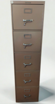 1963 Shaw Walker Automatic File 5 Drawer 38&quot; Metal Filing Cabinet RARE - $890.99