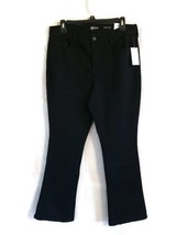 Style &amp; Co Women&#39;s Size 12 Noir Black Tummy-Control Mid-Rise Boot Leg Jeans - $22.76