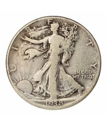 1938-D Silver Walking Liberty Half Dollar 50C (Very Good, VG Condition) - $102.45 CAD