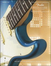 Fender American Elite Series Blue Stratocaster guitar ad 8 x 11 advertisement - £3.31 GBP