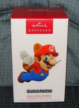 Hallmark Keepsake 2022 SuperMario Racoon Mario Powered Up With Mario NEW... - £23.38 GBP