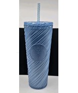 2024 Starbucks Pearl Ice Blue Swirl Venti Tumbler 24 oz / 710 ml Cold Cu... - $364.70 MXN