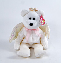 TY Beanie Baby Bear Halo Brown Nose 1998 (8.5 inch) in Plastic Display Case Tags - £23.53 GBP