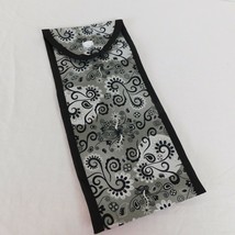 Handmade Heat Resistant Curling Iron Flat Iron Holder Travel Bag Black W... - $19.35